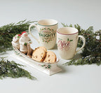 Lenox 894187 Holiday Santa's Sleigh Cracker Tray, 1-Piece, Ivory, Red & Green, 10" x 2.75", Christmas Hosting