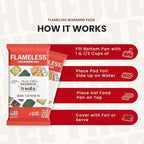 Flameless Food Warming Pads (6 Pack) - Food Warmers for Parties Buffet Disposable - Party Buffet Servers and Warmers for Half Size Pans - Heating Pads for Chafing Dish- Must-Have Catering Supplies