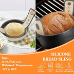 Sourdough Bread Baking Supplies, Banneton Bread Proofing Basket 9" Round & 10" Oval, Sourdough Starter Kit with Bread Sling, Lame, Danish Whisk