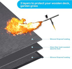 Large Under Grill Mat 60 ×40 Inch for Outdoor Charcoal, Smokers, Gas Grills, Deck and Patio Protective Mats, Fireproof Grill Pads, Indoor Fireplace Mat Prevents Ember Damage Wood Floor