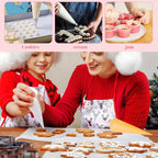 200 Pcs Disposable Cream Pastry Bag Cake Icing Piping Decorating Tool Cupcake Decorating Piping Icing Bag (Red)