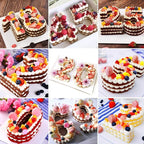 Ducodocu Large Silicone Number Cake Mould 3D Novelty Cake Pan DIY Baking Mold for Birthday Anniversary Number of 1 Purple