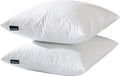 26x26 Euro Throw Pillow Inserts-Down Feather Pillow Inserts-Cotton Fabric-Set of 2-White.