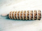 MAPLE LEAVES ROLLING PIN PATTERN WOODEN EMBOSSING ROLLING PIN for EMBOSSED COOKIES