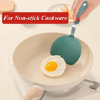 Silicone Spatula Turner, Wide Pancake Spatulas for Nonstick Cookware Pan, Heat Resistant 600°F, Thin Flexible Cooking Spatula for Kitchen Use, Flipper for Omelette Egg Fish, Dishwasher Safe