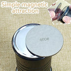 Rolling Knife Sharpener with 2 Diamond Disc and 2 Corundum Disc, Rolling Knife Sharpener Kit with 5 Magnetic Angle Offer 12/15/18/20/22° for Kitchen Knives (SET-B)