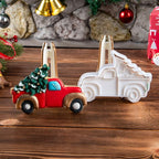 Flycalf Christmas Cookie Cutters Truck With Christmas Tree Shapes Fall Holiday PLA Baking Accessories Cutter Molds Gifts for Kids Decorative Party 3" Kitchen Cake Supplies