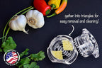 Nextrend Garlic Twister 4th Gen – Garlic Mincer & Garlic Press in One, for Ginger, Herbs, Nuts & more, BPA-Free, Dishwasher Safe, 3–5 Clove Capacity - Green