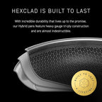 HexClad Hybrid Nonstick BBQ Grill Pan, Dishwasher-Friendly, BBQ and Oven-Safe Up to 900°F