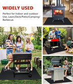 75 x 40 inch Under Grill Mats for Outdoor Grill, Double-Sided Fireproof Deck and Patio Protector Mat, Waterproof Oil-Proof BBQ Floor Pad Indoor Fire Pit Fireplace Mat