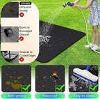 UBeesize Large 65 x 48 inches Under Grill Mat for Outdoor Grill,Double-Sided Fireproof Grill Pad for Fire Pit,Indoor Fireplace Mat Fire Pit Mat,Oil-Proof Waterproof BBQ Protector for Decks and Patios