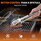 Kitchen Tongs for Cooking,Stainless Steel Spatula Tongs Locking Metal Tongs for Grilling/Barbecue/BBQ,Serving,Buffet,Perfect for Flipping Steak and Fish,Set of 2 (12 & 14 inch)