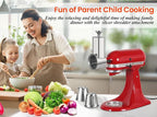 Stainless Steel Slicer Shredder Attachment for Kitchenaid Mixers, Cheese Grater & Vegetable Salad Maker Accessories, Dishwasher Safe