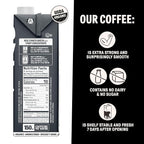 Wandering Bear Organic Unsweetened Extra Strong Cold Brew in a Box - Make Your Own Iced Coffee Drink with Wandering Bear Black Concentrate, Shelf-Stable - 21 Servings - 32 fl.oz
