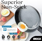 THE ROCK SOHO 11-Inch Non Stick Frying Pan – Nothing Sticks, Never Warps, Lasts Longer, Healthy Skillet with Heat-Resistant Handle, PFOA Free, Oven & Dishwasher Safe, Black