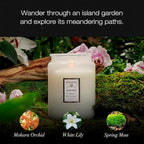 Voluspa Mokara, Large Candle Jar, 18 oz, 100 Hour Burn Time, Coconut Wax for Clean Burning, Handcrafted in the USA
