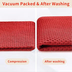 Homaxy 100% Cotton Waffle Weave Kitchen Dish Towels, Ultra Soft Absorbent Quick Drying Cleaning Towel, 13 x 28 Inches, 6-Pack, Brick Red