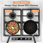 Frying Pan Splatter Screen | USA Brand | 11-Inch Black, Fit Pans (6" to 11") Silicone Grease Splatter Guard for Frying Pan and Stove by Beckon Ware
