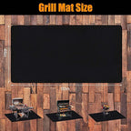 80X48 Inches Extra Large BBQ mats for outdoor grill - Fireproof Deck and Patio Protector, Waterproof and Oil-Proof Barbecue Grill Mat