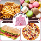 Outus 600 Pcs 12 x 12 Inch Deli Wax Paper Sheets Grease Resistant Tray Basket Liners Newsprint Paper Water and Grease Proof Sandwich Wrapping Square Hot Dog Wrappers for Food Baking (Pink,Black)