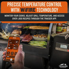 Traeger Grills Pro 780 Wood Pellet Smoker Grill, 6-in-1 BBQ Pellet Grill Combo, WiFi and App-Connected Electric Smoker, 780 Square Inches of Grilling Area, Temperature Control, Bronze Finish