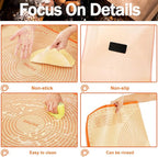 Pastry Mat 36x24 Inch Silicone Baking Mats Perfect for Dough, Pastry, Pie Crust, Fondant, Bread, Cookies, Pasta, Pizza, Kitchen Counter Mat