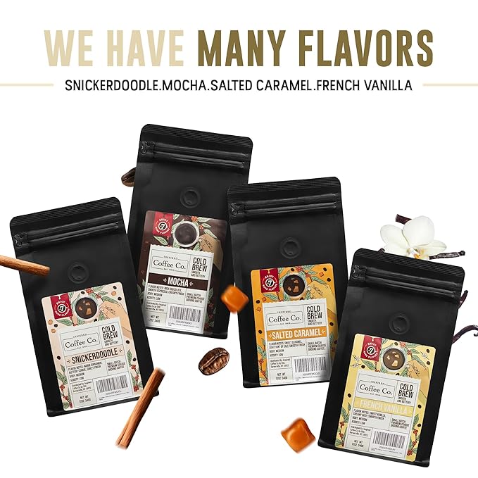 Inspired Coffee Co Salted Caramel - 2lb Flavored Cold Brew Coffee Grounds