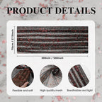 Artoid Mode 6PCS Black Red Gold Gauze Table Runner 120 Inch 10FT, Glitter Metallic Foil Sheer Dining Wedding Anniversary Holiday Table Decor for Home Party