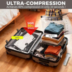 12 Pack Vacuum Storage Bags for Travel with Electric Pump - (3J+3L+3M+3S) Vacuum Seal Bags for Clothing Travel, Space Saver Compression Packing Bags for Luggage, Clothes, Bedding