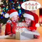 16 Sets 10 Inch Christmas Whisks Gifts DIY Fillable Christmas Tree Ornaments Xmas Colored Silicone Whisks for Cooking Heat Resistant Egg Beaters with Card Rope Bag for Candy Holder