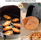 200Pcs Air Fryer Disposable Paper Liner, 8 Inch Round Non-Stick Air Fryer Liners Parchment Paper for 5-8 QT Air Fryer Baking Roasting Microwave