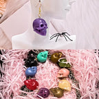 10 PCS Mini Skull Resin Molds, Halloween Silicone Molds for Epoxy Resin Casting Arts Crafts, Little Skull Molds for Keychain Bracelet Earrings Jewelry Cute Candle String Lights Making Halloween Decor