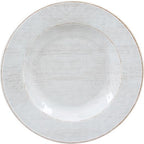 Carlisle FoodService Products Grove Reusable Plastic Plate Salad Plate with Rim for Home and Restaurant, Melamine, 9 Inches, Buff, (Pack of 12)