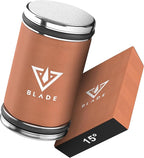 Hugo & Jude BLADE Rolling Knife Sharpener - Sharpening Made Easy with Ergonomic Diamond Rolling Wheel Sharpener, 15° & 20° Magnetic Angles for Kitchen Knife Sharpener - Kitchen Gadgets Gifts