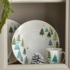 Lenox 880069 Balsam Lane 4-Piece Mug Set, Christmas Drinkware, Holiday Hosting