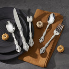 Oneida Silverware Set, Michelangelo Fine Flatware Tall Drink Spoon, Service For 1, Dishwasher Safe, 18/10 Stainless Steel, Mirror Finish, Home and Kitchen Utensils, Long Drink Spoon (Silver, 1 Piece)