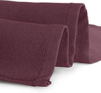 Gee Di Moda Rectangle Tablecloth - 60 x 126 Inch Burgundy Table Cloth for 8 Foot Rectangle Table - Heavy Duty Washable Fabric - for 8 Ft Buffet Table, Holiday Party, Dinner, Wedding & Baby Shower