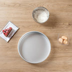 Restaurantware-Met Lux 12 x 2 Inch Straight-Sided Baking Tin, 1 Round Cake Pan - Oven-Ready, Freezable, Anodized Aluminum Round Baking Pan, Greaseproof, For Layer Birthday Cake