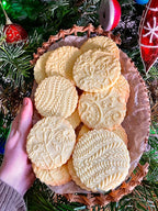 Embossing Rolling Pin BLOOMY with Floral Pattern – Dough and Clay Roller for Embossed Cookies and Pottery - Cookie and Ceramic Stamp - Baking Gifts for Women by Algis Crafts