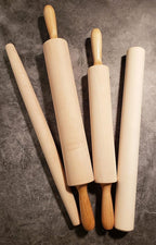 Frieling Rolling Pin - 2.75 in x 15 in Barrel, Natural - Rolling Pins for Baking & Pizza Dough Roller - Wood Roller with Nylon Bushings for Smooth Dough Prep
