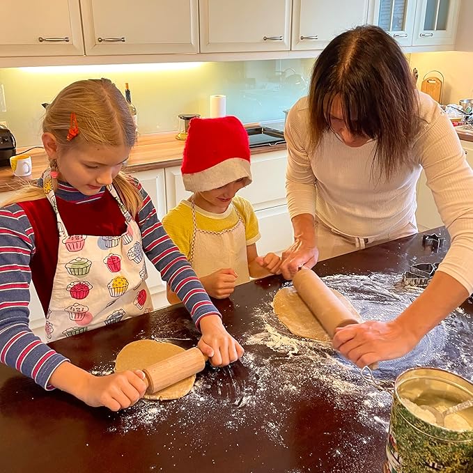 STAR ROLLING PIN WOODEN EMBOSSING ROLLING PIN for homemade cookies