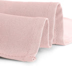 Gee Di Moda Rectangle Tablecloth - 90 x 156 Inch Pink Table Cloth for 8 Foot Table with Floor-Length Drop - Heavy Duty Washable Fabric - 8 Ft Buffet Table, Holiday Party, Wedding & Baby Shower