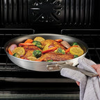 Tramontina Professional Fusion 14-Inch Non Stick Extra Large Frying Pan, Heavy-Gauge Aluminum Skillet with Reinforced Nonstick Coating, Dishwasher and Oven Safe