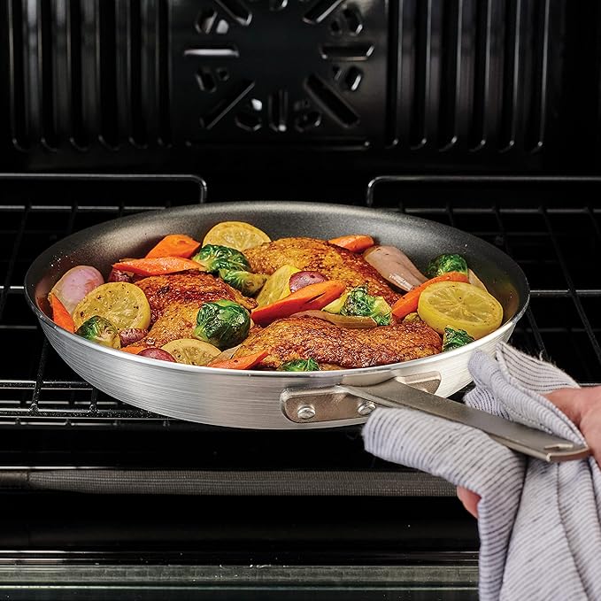 Tramontina Professional Fusion 14-Inch Non Stick Extra Large Frying Pan, Heavy-Gauge Aluminum Skillet with Reinforced Nonstick Coating, Dishwasher and Oven Safe