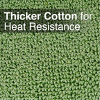 RITZ Terry Potholder & Hot Pad: Unparalleled Heat Resistant, Durable 100% Cotton – Ergonomically Designed for Optimal Grip – Easy-Care Machine Washable – 4-Pack, Cactus Green