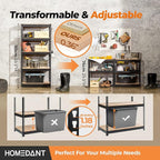 HOMEDANT 28"W x 12.3"D x 59.5"H 5-tier Boltless Metal Shelving Unit Adjustable Garage Storage Utility Rack Heavy Duty Shelves Organization Multipurpose Shelf Warehouse Kitchen Living Room pantry 1Pack