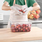 1/3 Size Food Containers 6 Pack 6 Inch Deep Pan Clear BPA free Polycarbonate Stackable Commercial Hotel Pan for Food Serving Freezer Safe