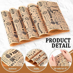Outus 600 Pcs 8 x 10 inch Deli Wax Paper Sheets Grease Resistant Tray Basket Liners Newsprint Paper Water and Grease Proof Sandwich Wrapping Square Hot Dog Wrappers for Food Baking(Brown)