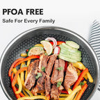 Hybrid Pans Set Nonstick 3 Piece, 8&10&12 Inch Nonstick Frying Pans Set, Dishwasher Induction Oven Broiler Safe Stainless Steel Skillet, PFOA Free Kitchen set
