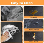 48X36in Grill Mats for Outdoor Grill,Waterproof,OilProof,Fireproof,Fits Most Grills, Smokers, Griddles and Outdoor Charcoal, Flat Top,Deck and Patio Protector